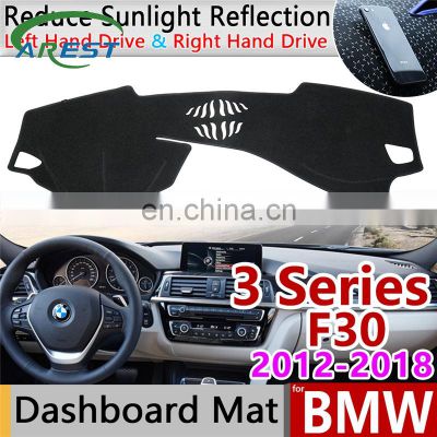 for BMW 3 Series F30 2012~2018 Anti-Slip Anti-UV Mat Dashboard Cover Pad  Dashmat Protect Carpet Accessories 318i 320i 325i 328i