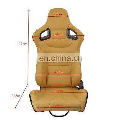 Durability Sport Style Professional High Quality Bucket Leather Car Racing Seat