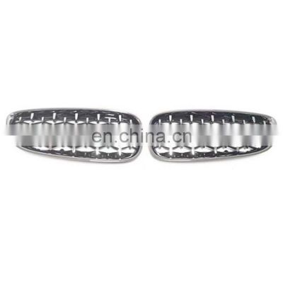 Car chrome silver Front Grill Bumper Grille Diamond Kidney Racing Grilles For BMW Z4 E89 2009-2016