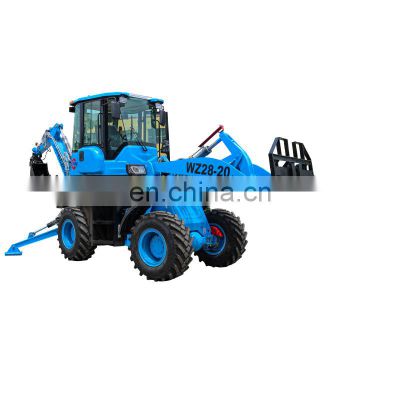 Applicable earthmoving machinery mini 4x4 backhoe excavator loader Four-wheel drive hydraulic Backhoe loader for sale