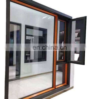 Superhouse Multi-function Dual-open High Quality aluminium double glazed casement & Awning open window price