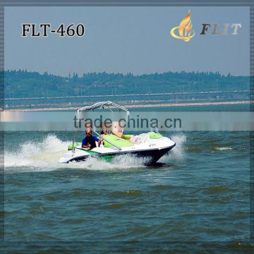 China 200hp jet boat for sale best quality strong power small high speed fiberglass speed boat speedster