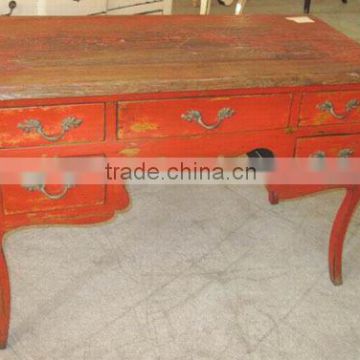 Antique furniture chinese wooden drawer desk LWD287