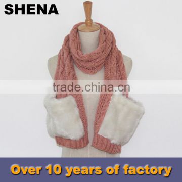 shena popular faux mink fur scarf supplier china
