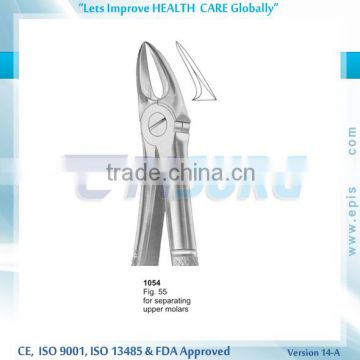 Extraction Forceps, for seperating upper molars, Fig 55, Periodontal Oral Surgery