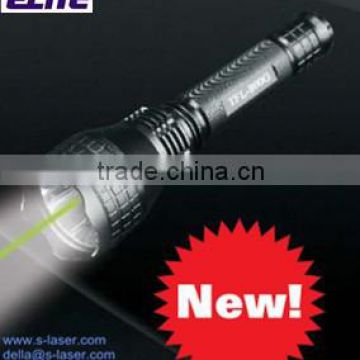 FDA Certified IP66 TF-800G White Light LED+ Build-in Green Laser Tactical Flashlight and ON/OFF Press Pad/Button Switch