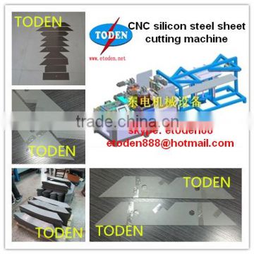 CNC transformer core cutting machine V form cutting with hole
