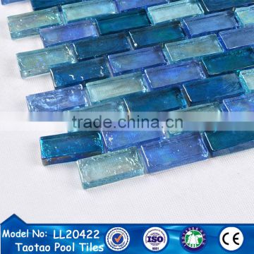 chinese foshan cheap diamond glass mosaic tile for kitchen design