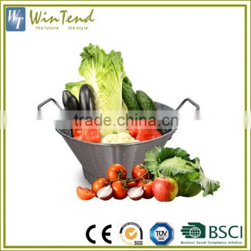 Kitchen strainer basket vegetable fruit stainless steel colander                        
                                                                                Supplier's Choice