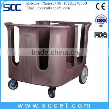 SC3-A01 adjustable dish cart plate trolly dishes serving trolly for hotel and restaurant