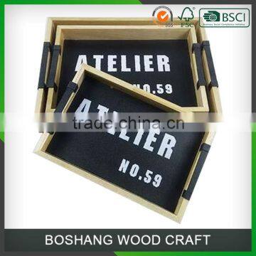 Special Holder Design Custom Logo Wooden Tray