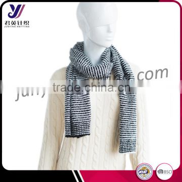 Factory wholesale winter strips knitted infinity scarf pashmina scarves (Accept the design draft)