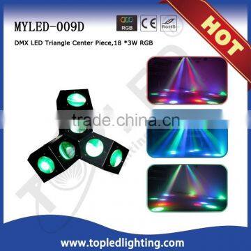 TOPLED DMX LED Triangle Center Piece 18*RGB LED Disco Light