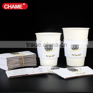 16oz white Kraft paper cup sleeve for hot coffee                        
                                                Quality Choice