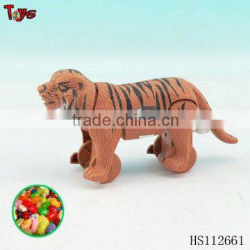 wind up tiger animals candy toy