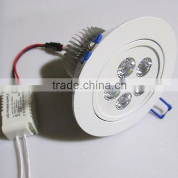 5w white led Recessed Downlight ,600LM,AC85-265V,5*1W ,2 years warranty
