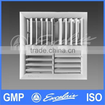Adjustable square air diffuser for ventilation system