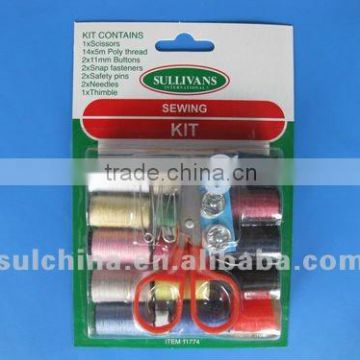 Sewing thread buttons needle kit sewing accessory