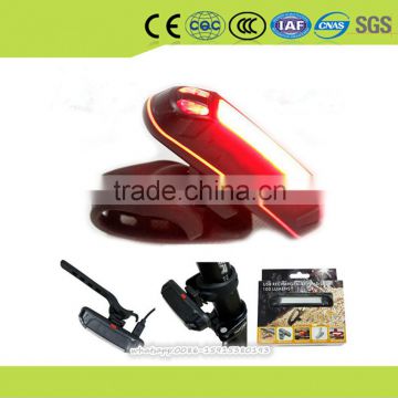 water case bike pedal led USB light red color safe lighting for sale