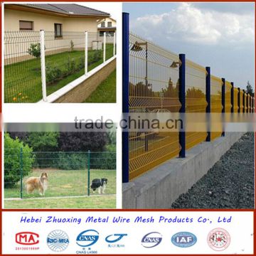 Professional Manufacturer 3V Folds Welded Wire Mesh Fence Of Curved Metal Fence