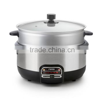 Multi cooker with stainless steel body and steamer