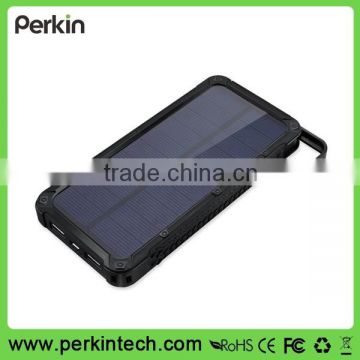 PS04 Promotional gift 12000mAh solar power bank for all mobile phones