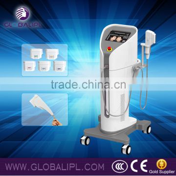 lady choosing wrinkle removal and skin care hifu device us310