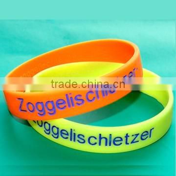 cheap customized fans silicone bracelet