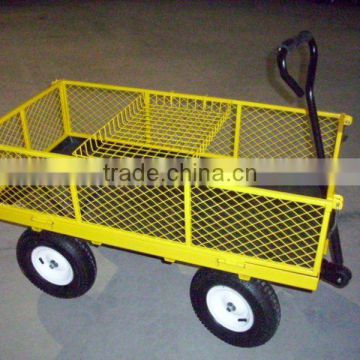 yellow wagon cart