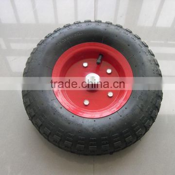 13inch inflatable wheel 4.00-6 with steel rim