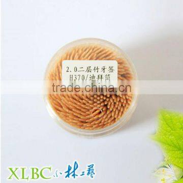 Nature well-designed PP middle ruber jar bamboo toothpicks