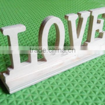 wooden letters stand