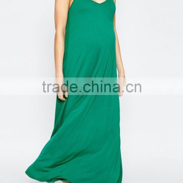 green wholesale new design high quality maternity dress for women