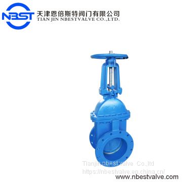 DN100 Din Flanged Type Cast Iron 3 Inch Ductile Iron Gate Valve