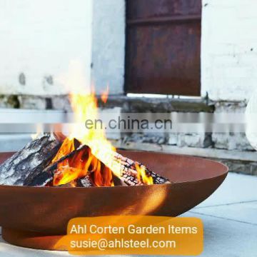 Corten steel freestanding outdoor fireplace from China