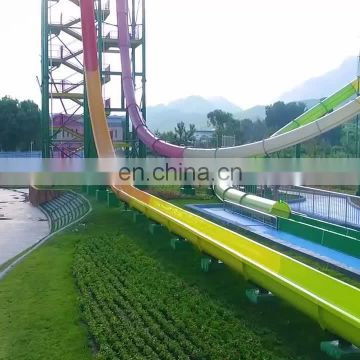 Fiberglass water park slides high speed pool slides for sale