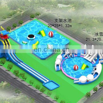 2019 High Quality Inflatable water swimming pool amusement park equipment for sale