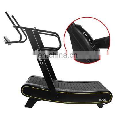 wholesale price easy installation commercial running machine woodway curve treadmill self powered curved manual treadmill