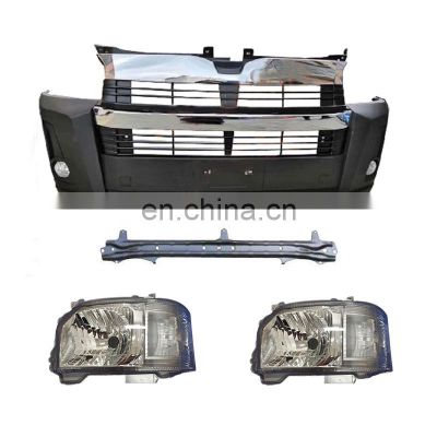 Car Accessories Front Bumper Facelift Conversion Body Kit for Toyota Hiace 2006 Upgrade 2016