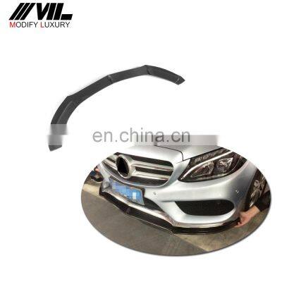 Carbon Fiber W205 Front Lip for mercedes Ben z W205 C class sport bumper only