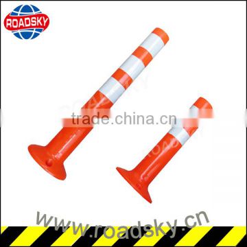 Orange PVC Safety Flexible Warning Post Plastic Posts