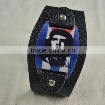 Wholesale Genuine Leather Wristbands Bracelets with People Portrait