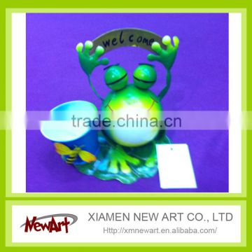 hot selling made in china cheap metal frog for outdoor decor