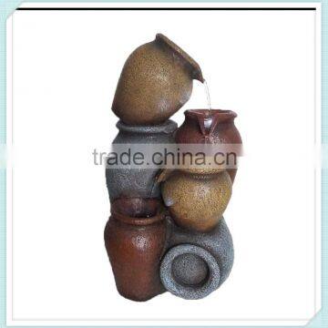 New resin jar water fountain outdoor decoration