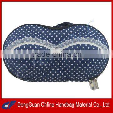CFBCD3-00088 Polka dots EVA hard shell bra panty bag for travelling