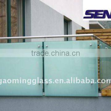 White Laminated Safety Glass for Railing