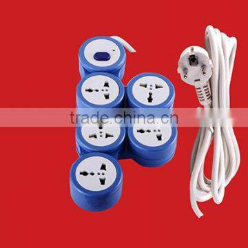 good quality pivoting 5 gang extension sockets with earthing/power outlets