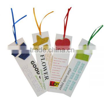 card seed bookmark plantable seed paper