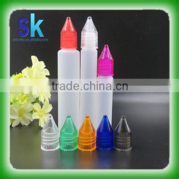 15ml 30ml e liquid/e juice plactic bottles with clear cap /unicorn bottle with clear cap 10ml