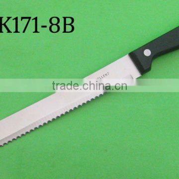 Black POM handle bread knife with new style